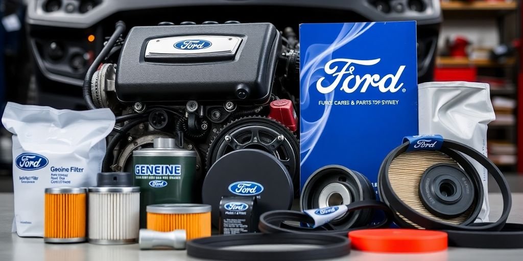 Close-up of quality Ford auto parts in Sydney.